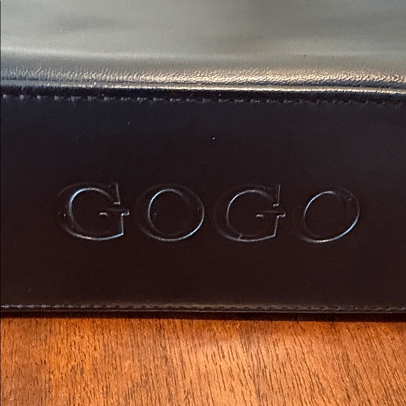 Gogo vegan Leather satchel shoulder bag black gunmetal hardware retro 3 Comp - Picture 10 of 17